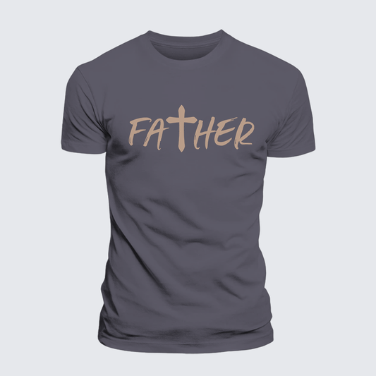 Luxe Mercerized Cotton Tee - Father Christian Cross