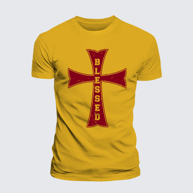 Luxe Mercerized Cotton Tee - Blessed Cross