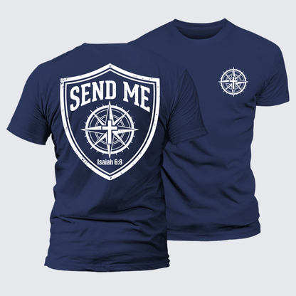 Luxe Mercerized Cotton Tee - Isaiah 6:8 - SEND ME