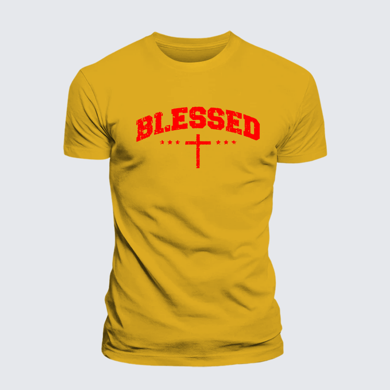Luxe Mercerized Cotton Tee - Blessed Cross