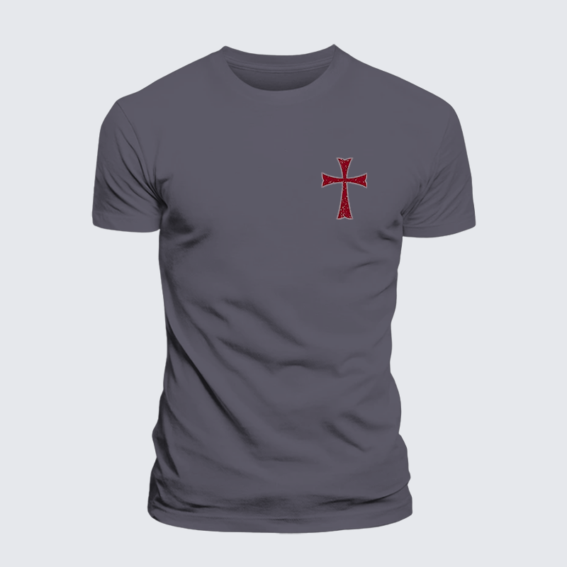 Luxe Mercerized Cotton Tee - Knights Templar Crusader Cross