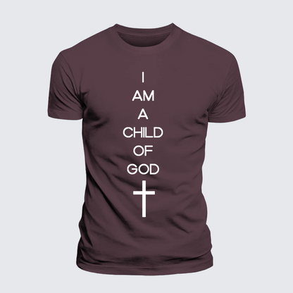 Luxe Mercerized Cotton Tee - I Am A Child Of God