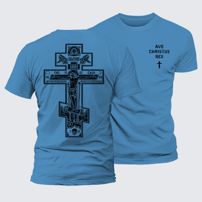 Luxe Mercerized Cotton Tee - Ave Christus Rex