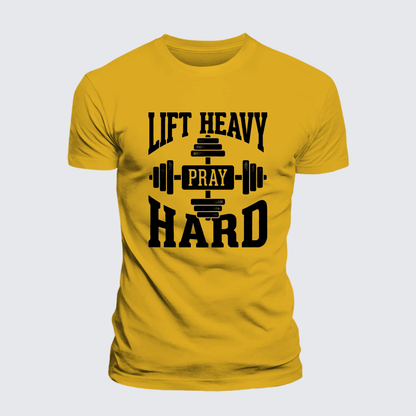 Luxe Mercerized Cotton Tee - Lift Heavy Pray Hard