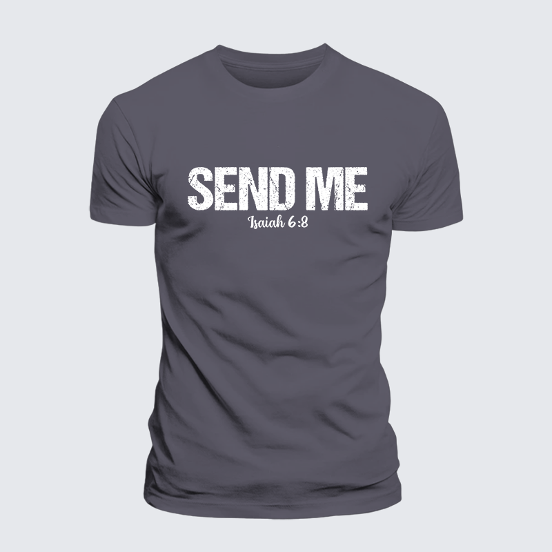 Luxe Mercerized Cotton Tee - Isaiah 6:8 - SEND ME