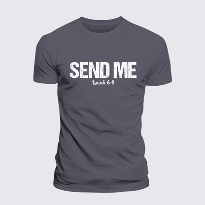 Luxe Mercerized Cotton Tee - Isaiah 6:8 - SEND ME