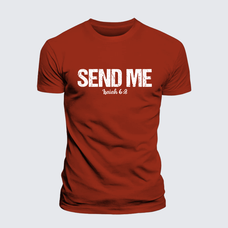 Luxe Mercerized Cotton Tee - Isaiah 6:8 - SEND ME