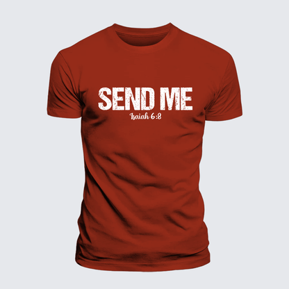Luxe Mercerized Cotton Tee - Isaiah 6:8 - SEND ME