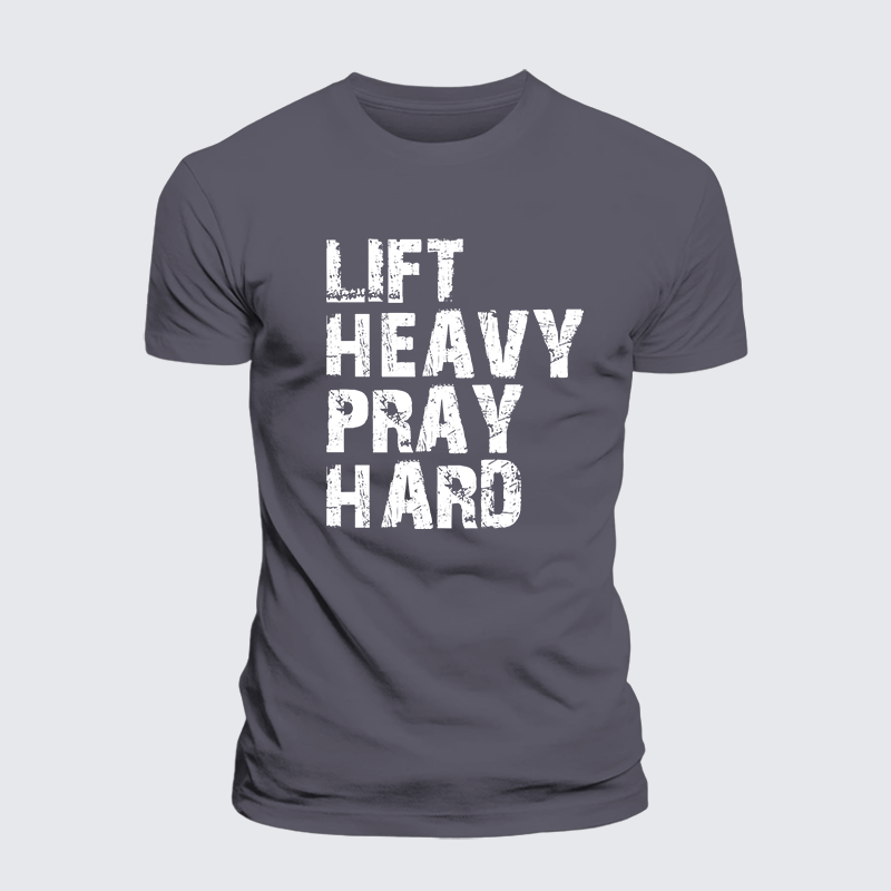 Luxe Mercerized Cotton Tee - Lift Heavy Pray Hard Gym