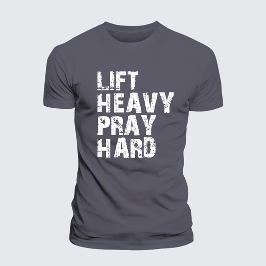 Luxe Mercerized Cotton Tee - Lift Heavy Pray Hard Gym
