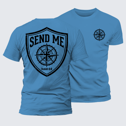 Luxe Mercerized Cotton Tee - Isaiah 6:8 - SEND ME