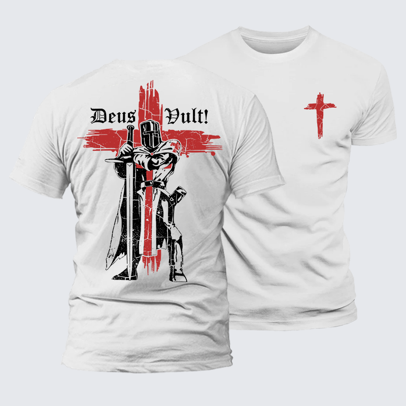 Luxe Mercerized Cotton Tee - Deus Vult Crusader