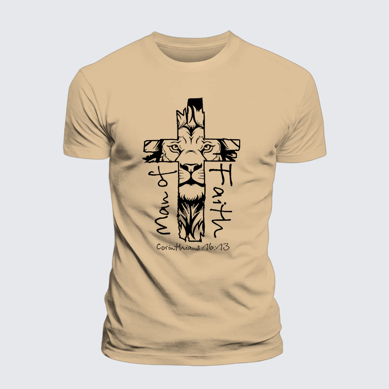 Luxe Mercerized Cotton Tee - Man Of Faith