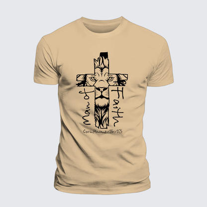 Luxe Mercerized Cotton Tee - Man Of Faith