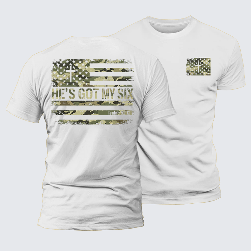 Luxe Mercerized Cotton Tee - He's Got My Six