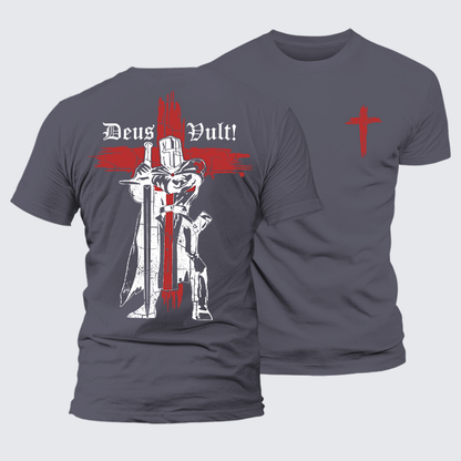Luxe Mercerized Cotton Tee - Deus Vult Crusader