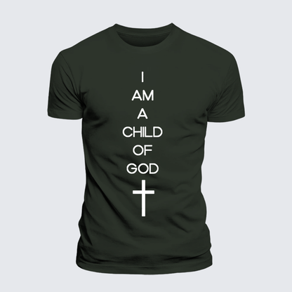 Luxe Mercerized Cotton Tee - I Am A Child Of God