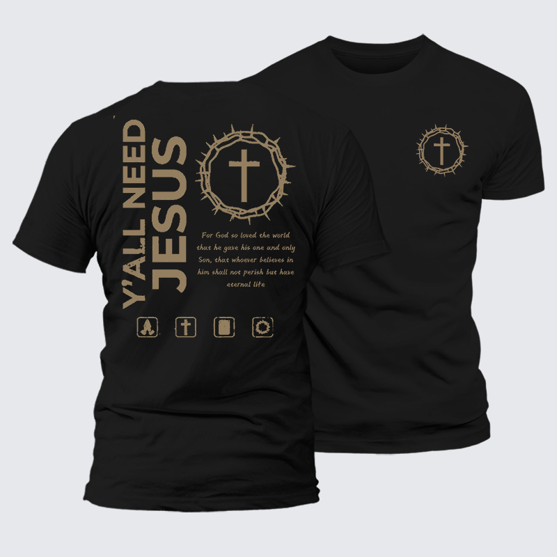 Luxe Mercerized Cotton Tee - Y'All Need Jesus
