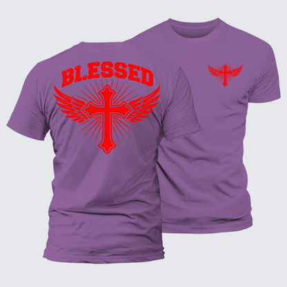 Luxe Mercerized Cotton Tee - Blessed Cross