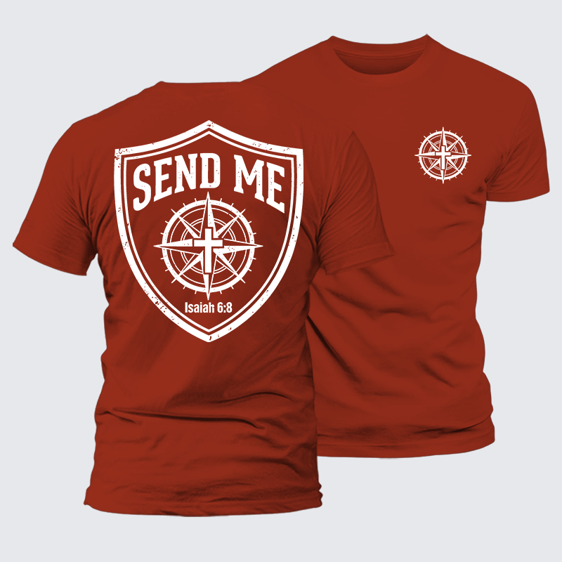 Luxe Mercerized Cotton Tee - Isaiah 6:8 - SEND ME