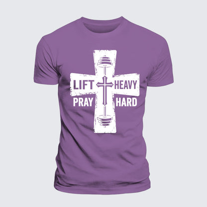 Luxe Mercerized Cotton Tee - Lift Heavy Pray Hard
