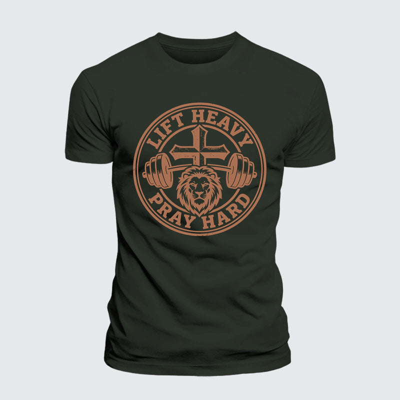Luxe Mercerized Cotton Tee - Lift Heavy Pray Hard
