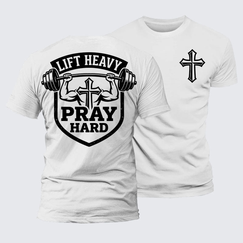 Luxe Mercerized Cotton Tee - Lift Heavy Pray Hard