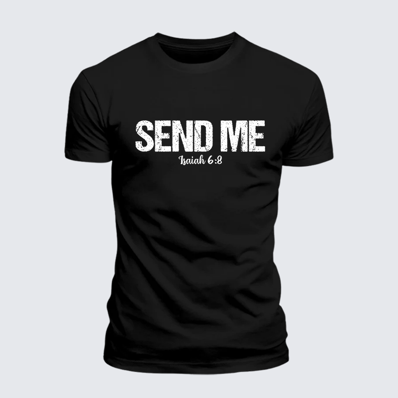 Luxe Mercerized Cotton Tee - Isaiah 6:8 - SEND ME