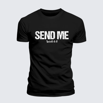 Luxe Mercerized Cotton Tee - Isaiah 6:8 - SEND ME