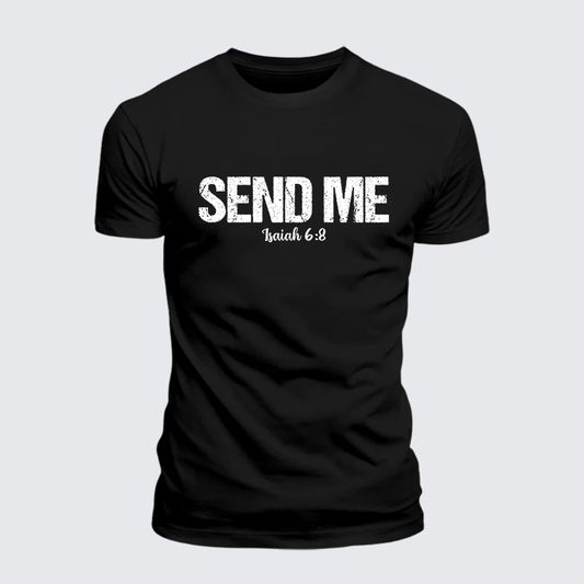 Luxe Mercerized Cotton Tee - Isaiah 6:8 - SEND ME