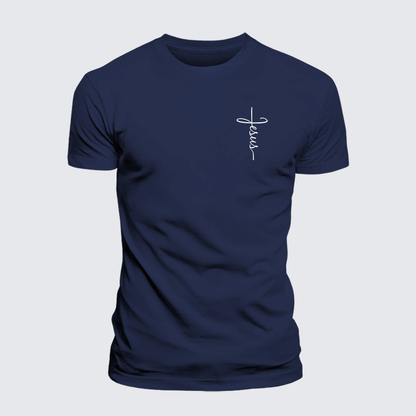 Luxe Mercerized Cotton Tee - Jesus Cross