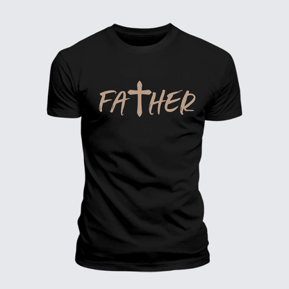 Luxe Mercerized Cotton Tee - Father Christian Cross