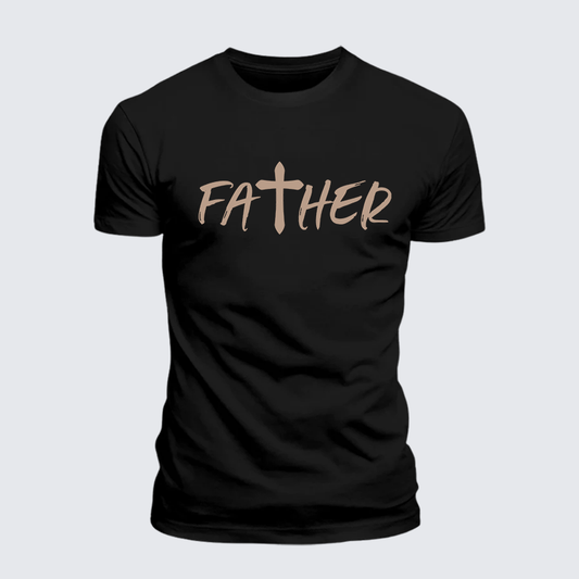 Luxe Mercerized Cotton Tee - Father Christian Cross