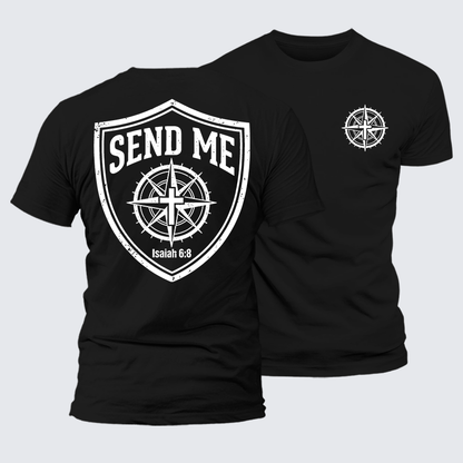 Luxe Mercerized Cotton Tee - Isaiah 6:8 - SEND ME