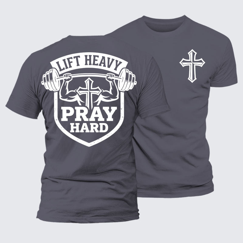 Luxe Mercerized Cotton Tee - Lift Heavy Pray Hard