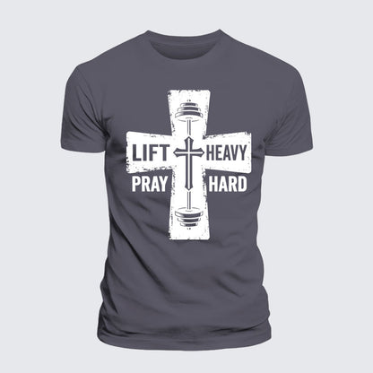 Luxe Mercerized Cotton Tee - Lift Heavy Pray Hard