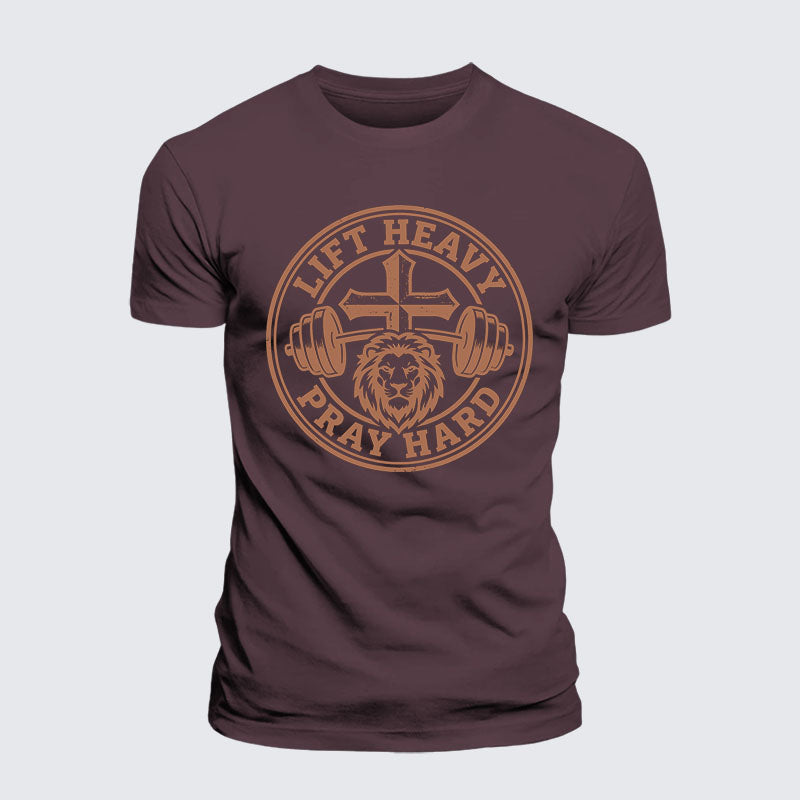 Luxe Mercerized Cotton Tee - Lift Heavy Pray Hard