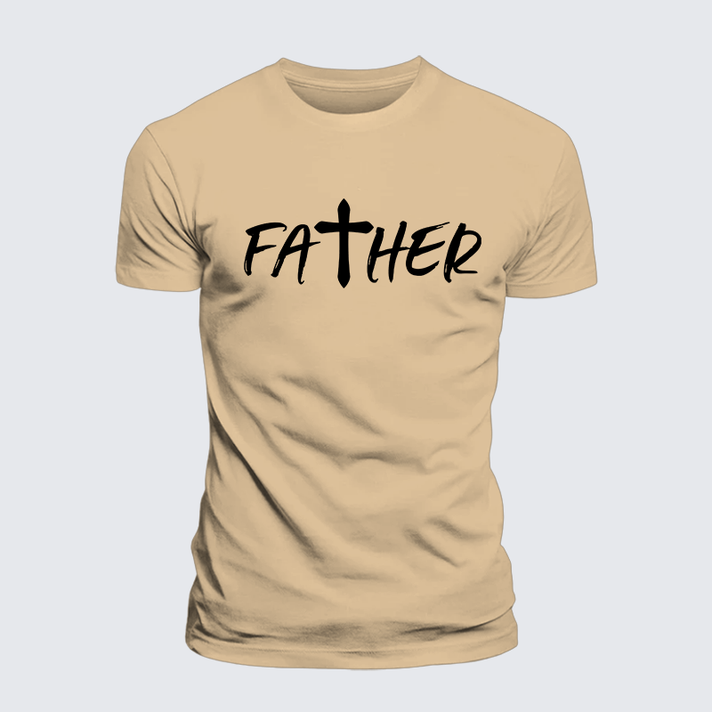 Luxe Mercerized Cotton Tee - Father Christian Cross