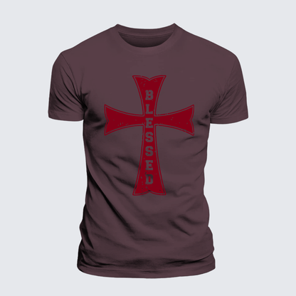 Luxe Mercerized Cotton Tee - Blessed Cross