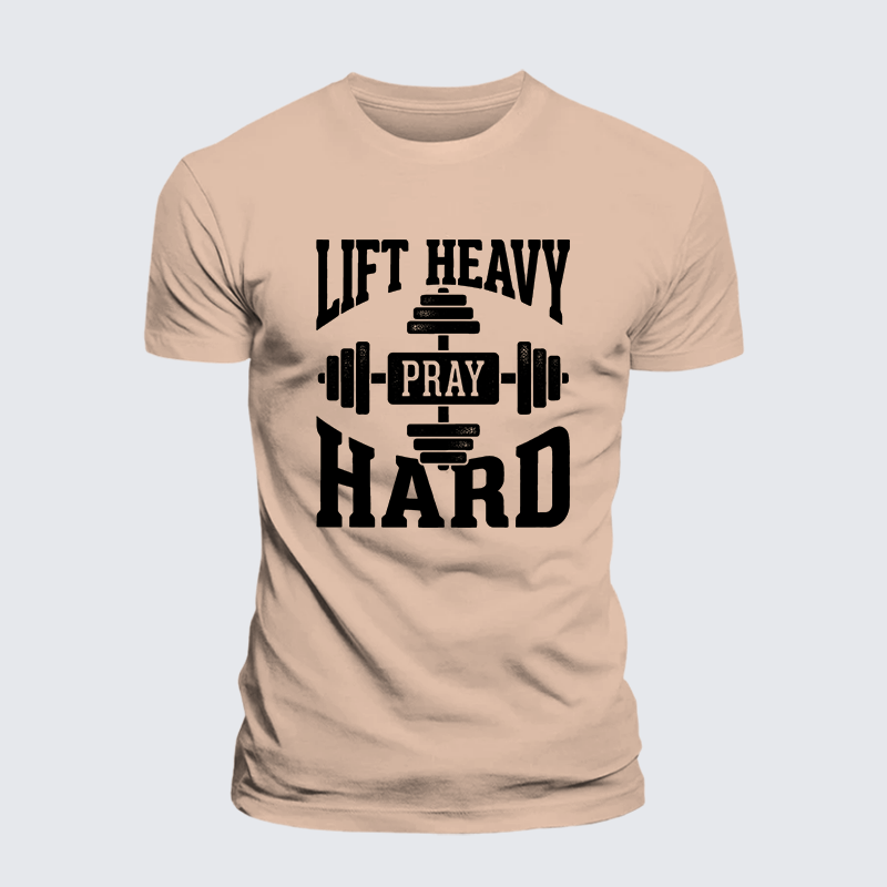 Luxe Mercerized Cotton Tee - Lift Heavy Pray Hard