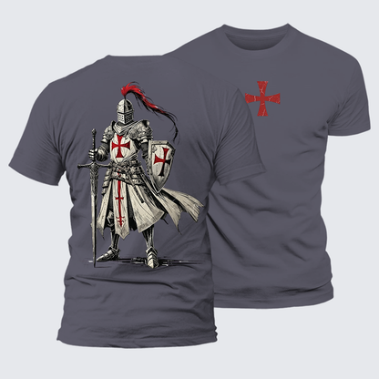 Luxe Mercerized Cotton Tee - Crusader Knight