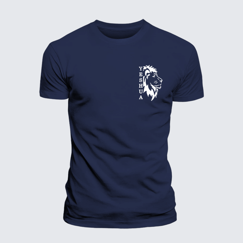 Luxe Mercerized Cotton Tee - Yeshua Lion