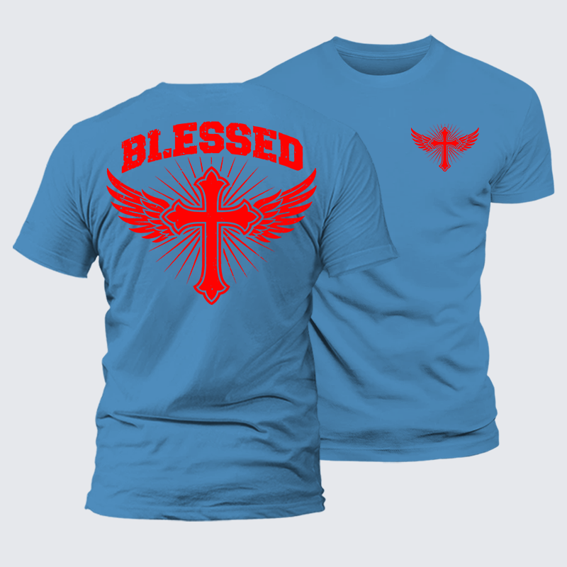 Luxe Mercerized Cotton Tee - Blessed Cross