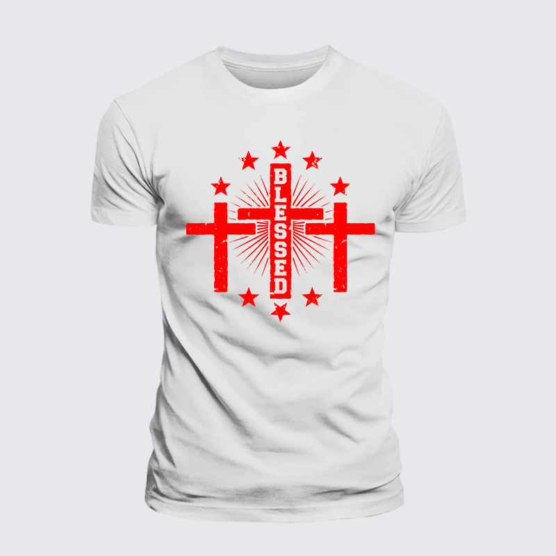 Luxe Mercerized Cotton Tee - Blessed Cross