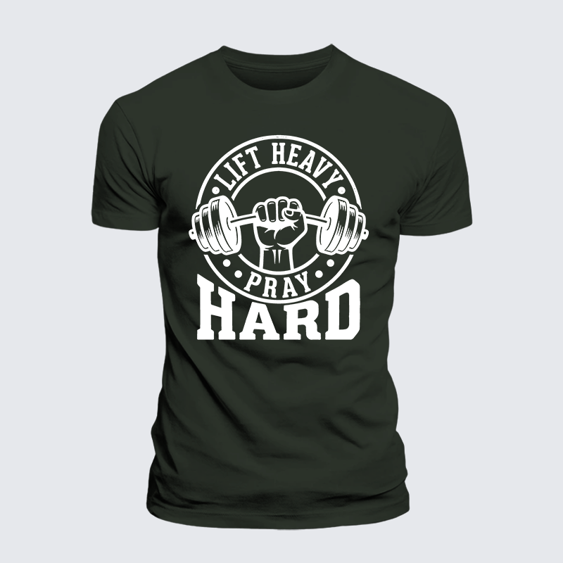 Luxe Mercerized Cotton Tee - Lift Heavy Pray Hard