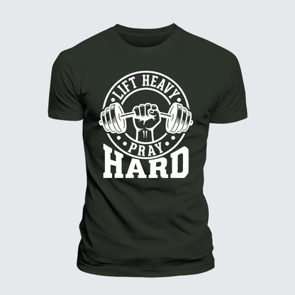 Luxe Mercerized Cotton Tee - Lift Heavy Pray Hard