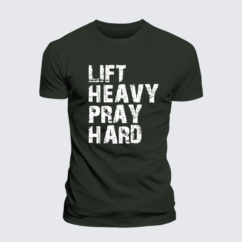 Luxe Mercerized Cotton Tee - Lift Heavy Pray Hard Gym