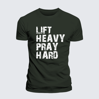 Luxe Mercerized Cotton Tee - Lift Heavy Pray Hard Gym