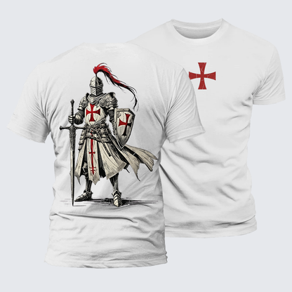 Luxe Mercerized Cotton Tee - Crusader Knight
