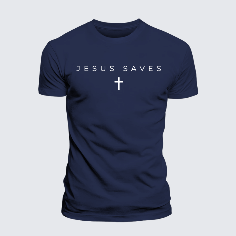 Luxe Mercerized Cotton Tee - Jesus Saves
